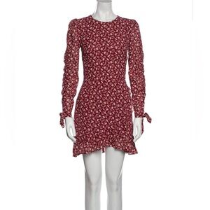 Reformation Red Floral Mini Dress